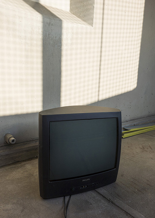 lost tv on balkony